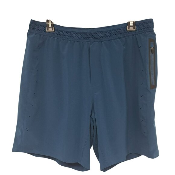 Ten Thousand Session Short 7" Teal Mens L Large Workout Athletic - Picture 1 of 9